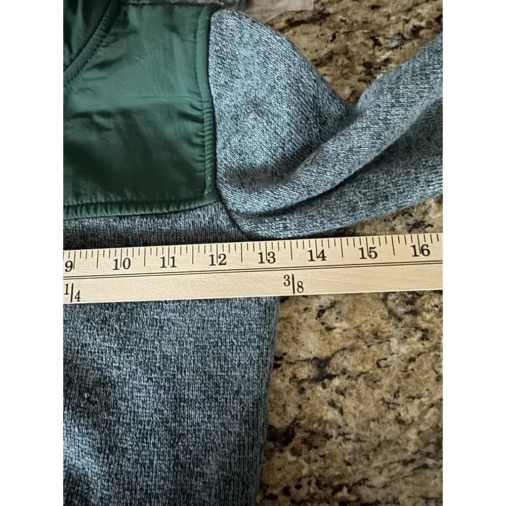 The Children's Place Jacket Toddler Boys 5T Green Gray Fleece Full Zip Coat‎